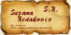 Suzana Medaković vizit kartica